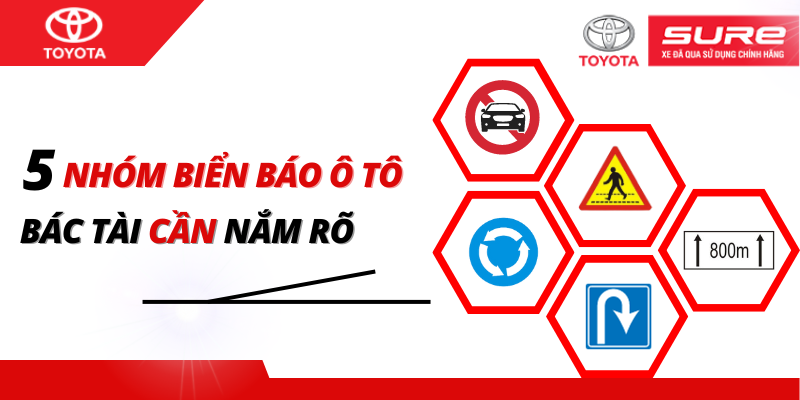 5 nhóm biển báo ô tô con các tài xế bắt buộc phải nắm rõ